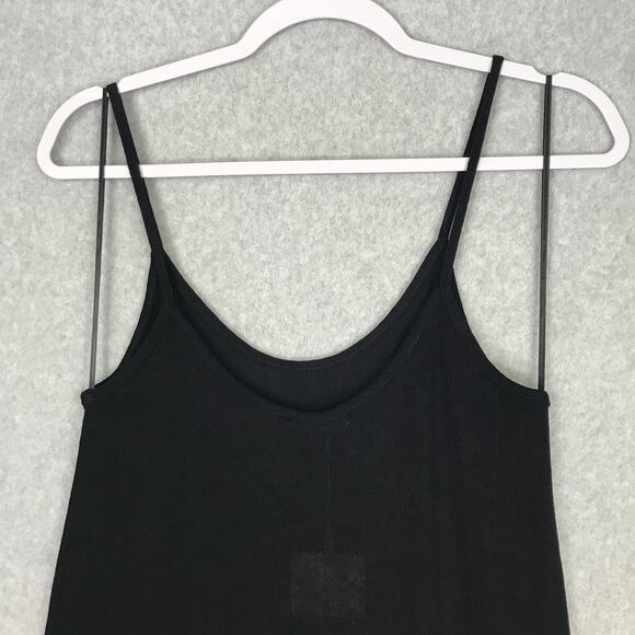 Zara Dress Womens Small Black Knit Loose Flowy Goth Tank Coastal Cover Up Preppy - Picture 8 of 12